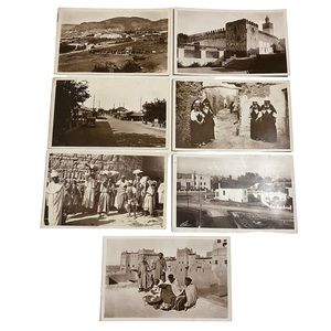 Morocco Real Photo Postcards RARE Vintage Lot of 7 RPPC